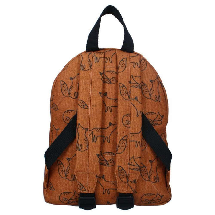 Kidzroom Mochila Beasties Brown Raposas