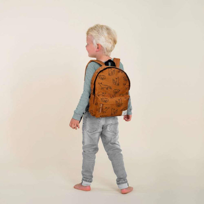 Kidzroom Mochila Beasties Brown Raposas