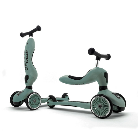 Scoot and Ride Highwaykick One 2 en 1 Forest Scoot