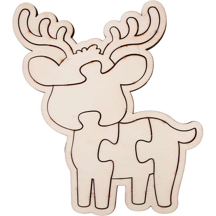 Sodertex 5 Wooden Puzzles to Decorate Animals