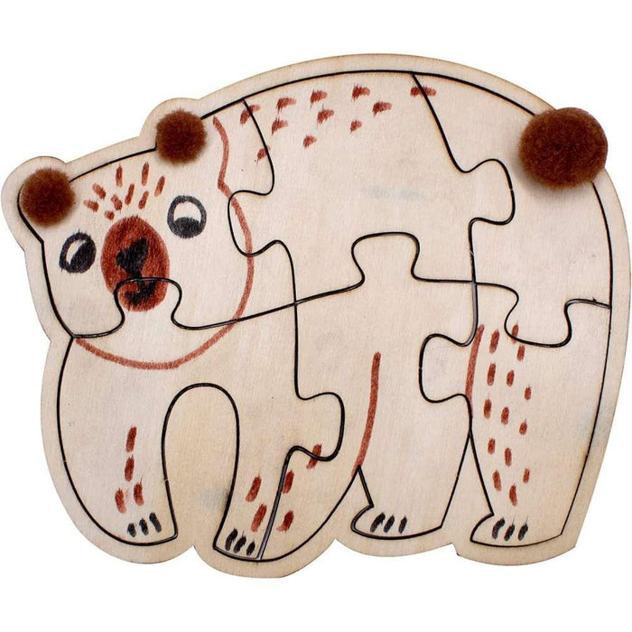 Sodertex 5 Wooden Puzzles to Decorate Animals