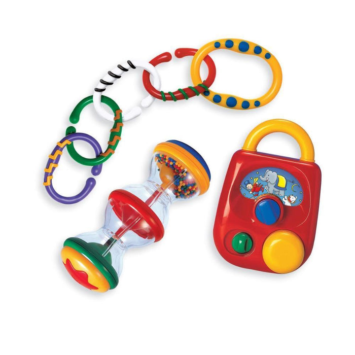 Tolo Classic Gift Set com 3 Brinquedos - Radio, Roca com Chuva e Argolas