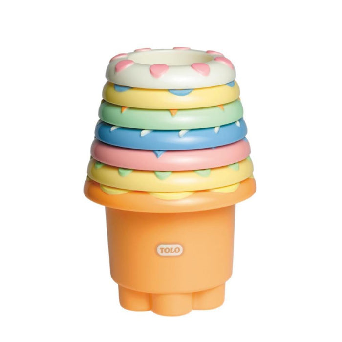 Vasos apilables Tolo Baby 7 en tonos pastel