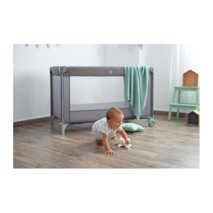 Cama de Viagem Little Star Cinza