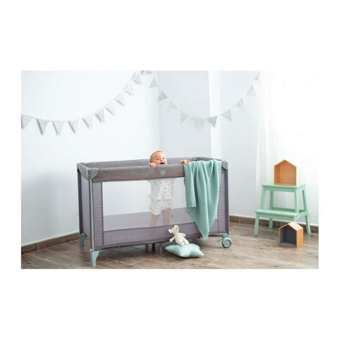 Cama de Viagem Little Star Cinza