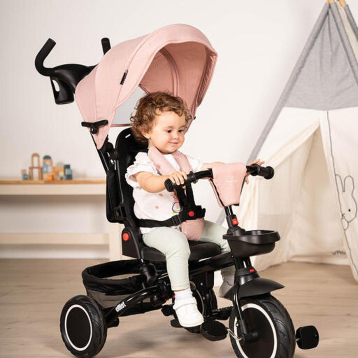 Triciclo Multifuncional com Capota Elliot Pink