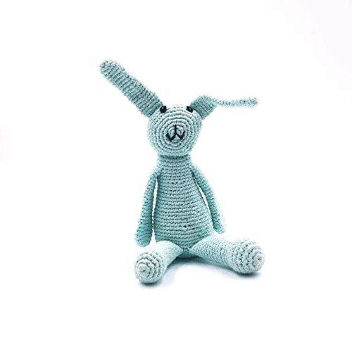 Peluche Crochet Coelho Roca Turquesa 22m