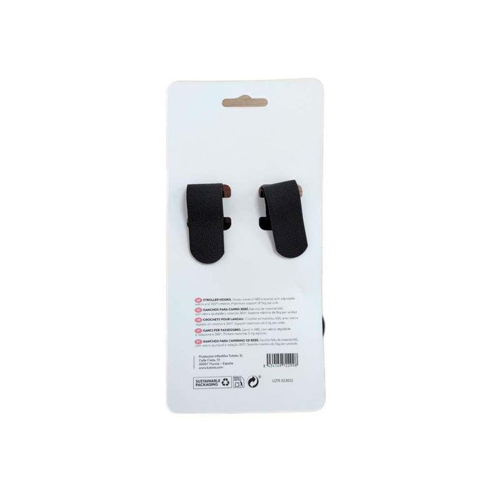 Tutete Set of 2 Hooks for Trolley Black