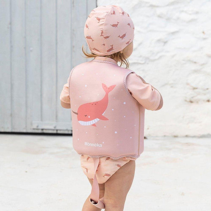 Colete de Aprendizagem Monnëka Narval Peach 3-6 Anos