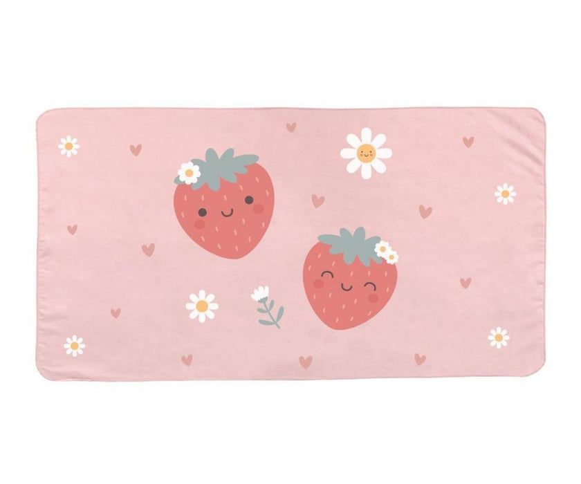 Toalha de Praia em Microfibra Monnëka Strawberries160x90cm
