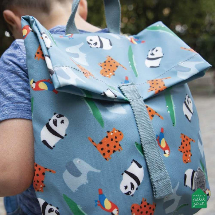 Petit Jour Plastic Roll Top Zoo Backpack