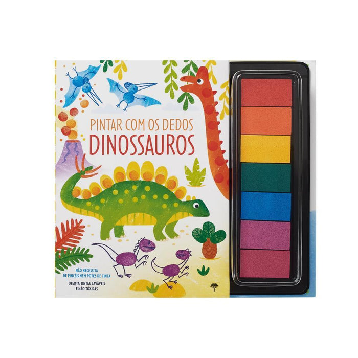 Livro Pintar Com os Dedos - Dinossauros