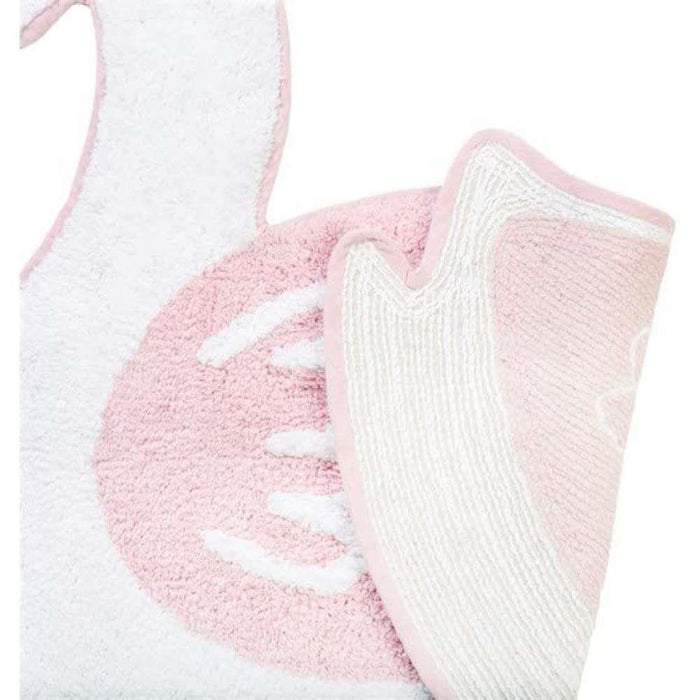 Sass &amp; Belle Freya Swan Rug White/Pink 65x73.4 cm