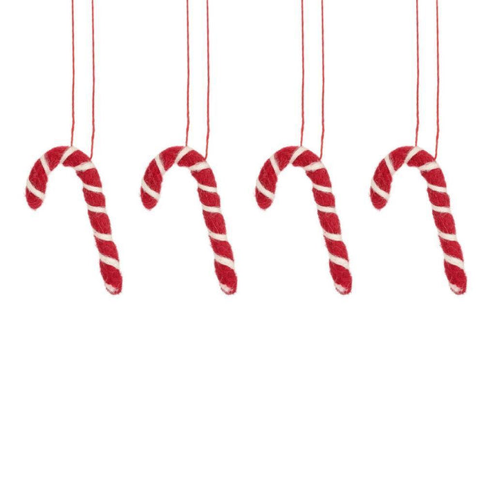 Decoração para Árvore de Natal Candy Cane Feltro