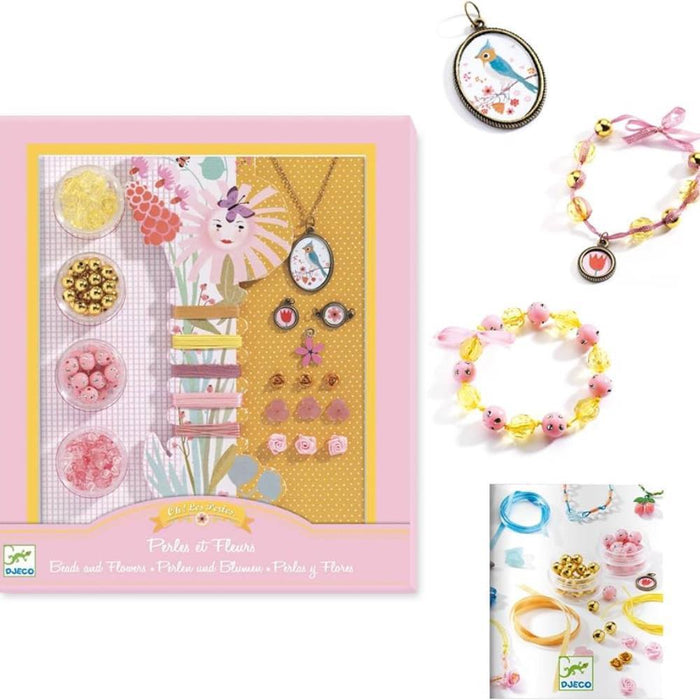 Kit Faz as Tuas Pulseiras Missangas e Flores