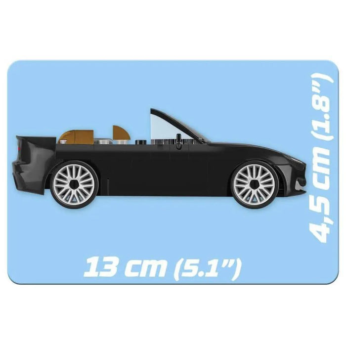 ActionTown Carro Speed Cabrio Preto com Figura 109Pçs