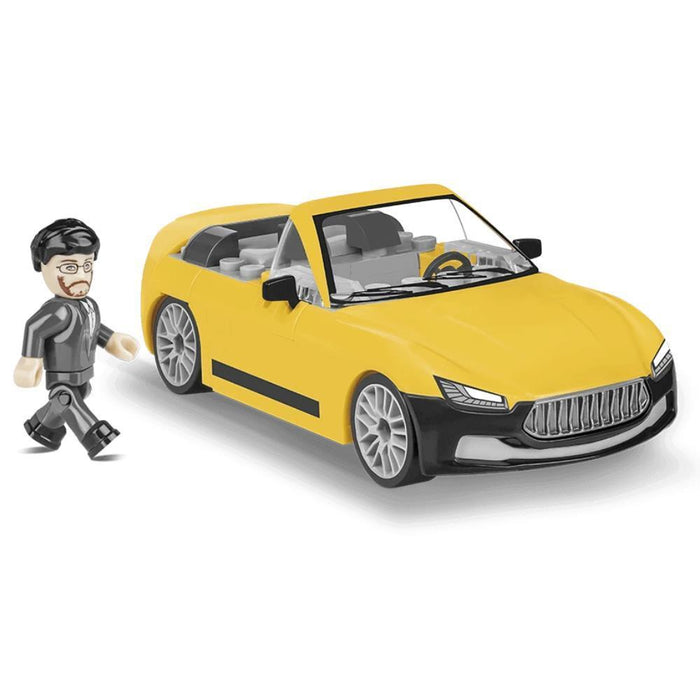 ActionTown Carro Speed Cabrio Amarelo com Figura 109Pçs