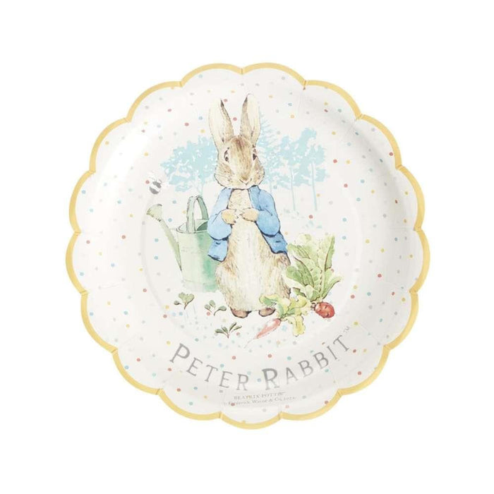 8 Pratos em Papel Peter Rabbit