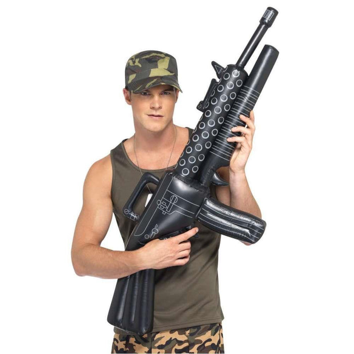 Smiffys Black Inflatable Machine Gun