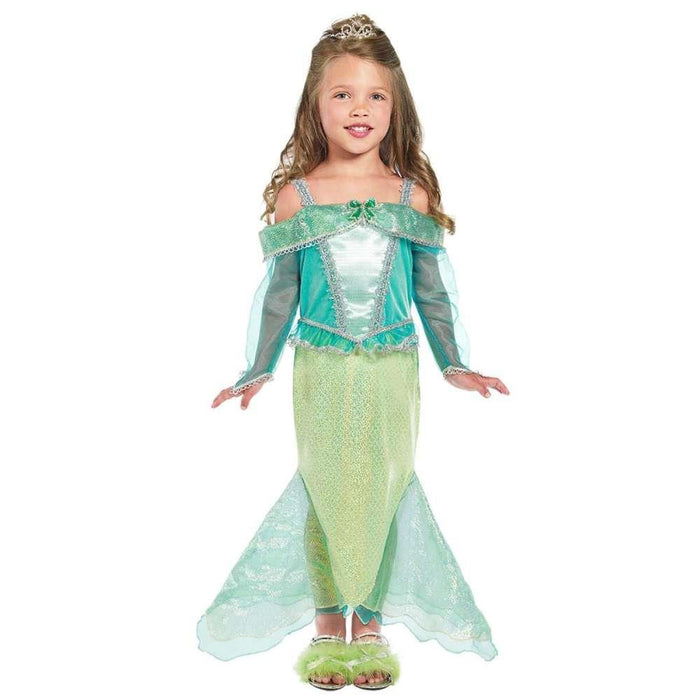Disfarce Princesa Sereia Verde T4-6 Anos