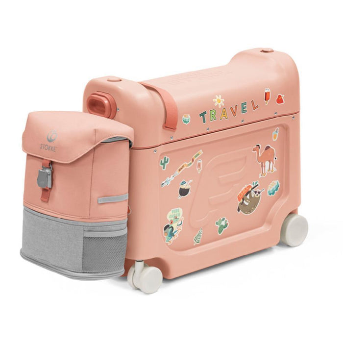 Stokke JetKids Travel Bundle (BedBox + BackPack) Coral Pink
