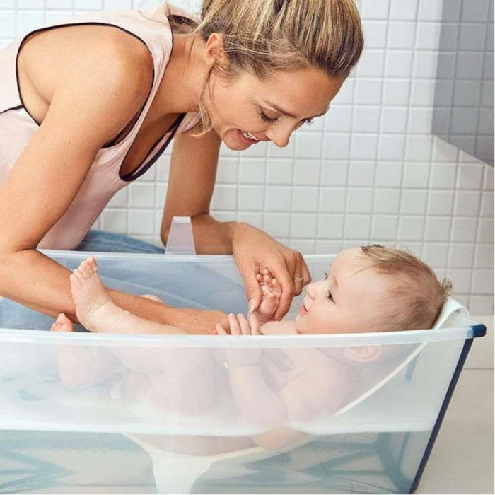 Stokke Flexi Bath Transparent Blue Folding Bathtub