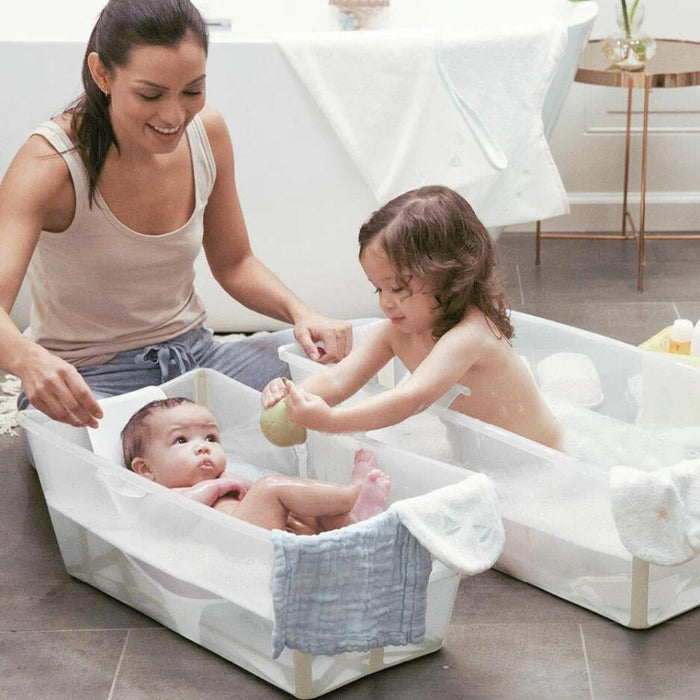 Pack Banheira Flexi Bath e Assento Sandy Beige