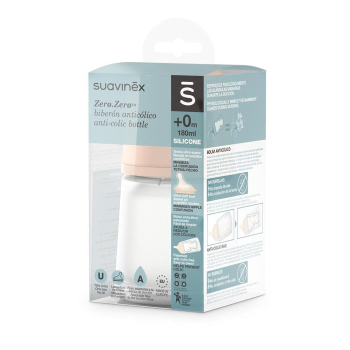 Biberão Suavinex Zero Zero Fluxo A Fair 180ml