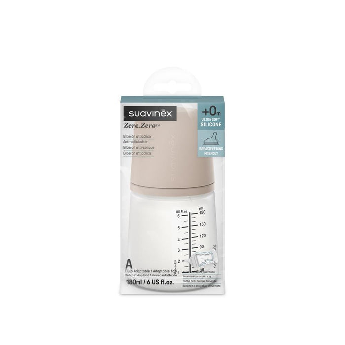 Biberão Suavinex Zero Zero Fluxo A Medium 180ml