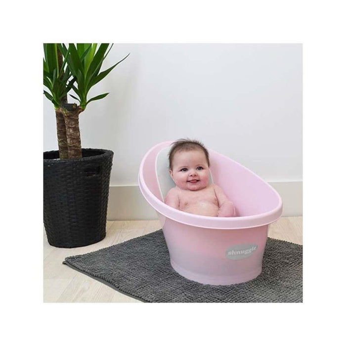 Bañera Shnuggle rosa y blanca