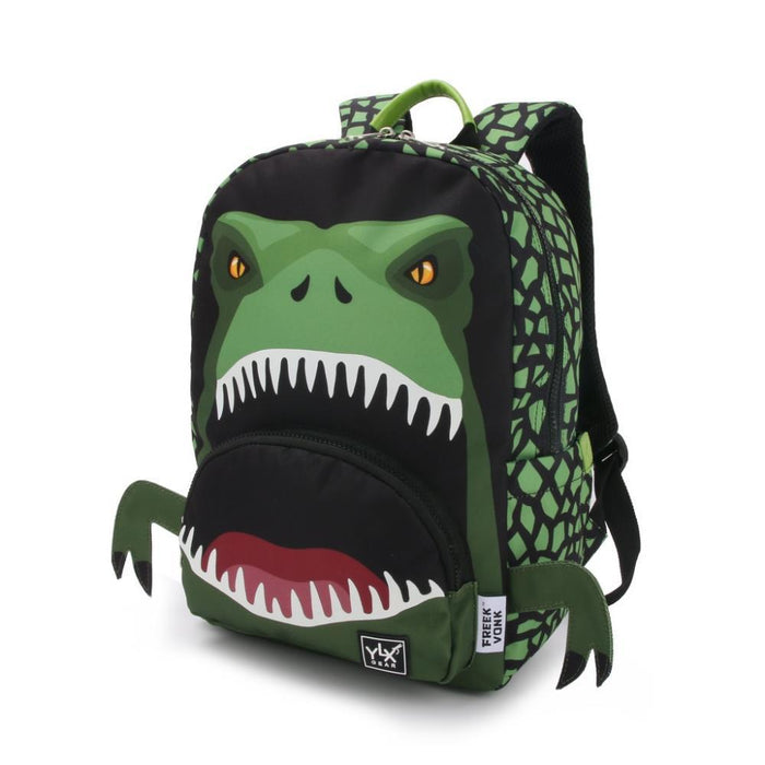 Mochila Freek Vonk Green Dino Bite 35x25cm