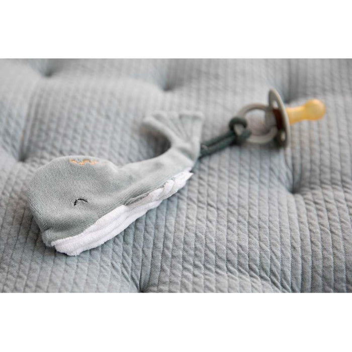 Little Dutch Mint Whale Pacifier Holder Plush