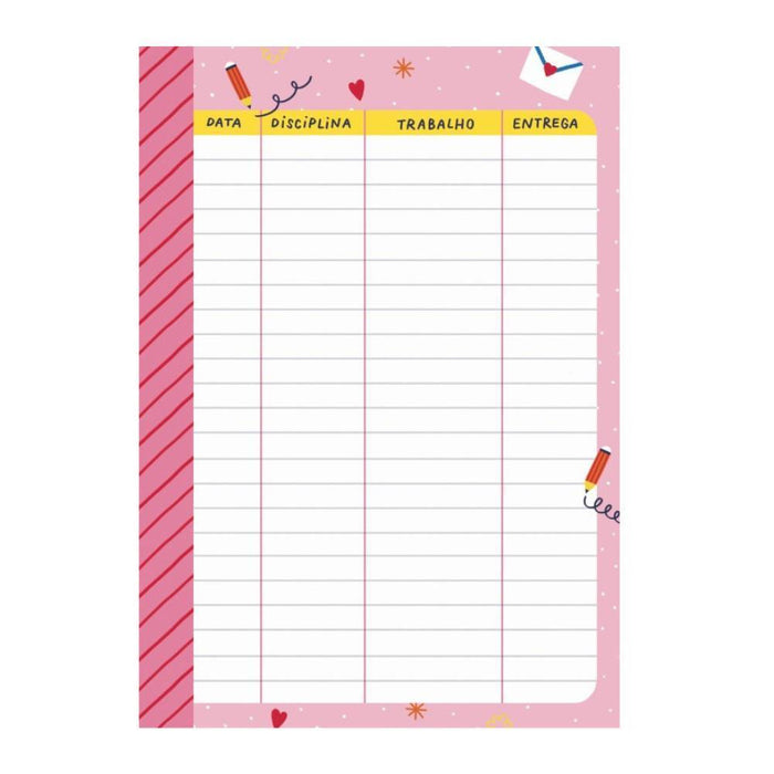 Caderno de Tarefas Happy Colors