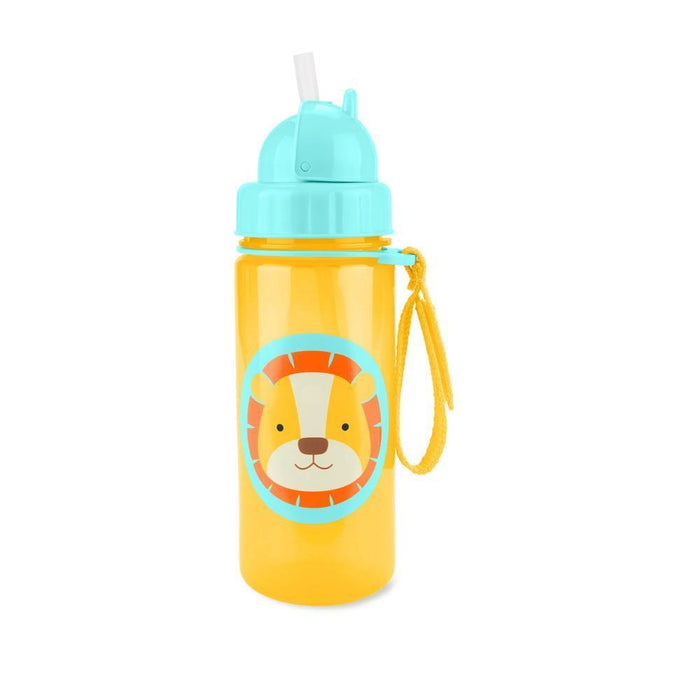 Garrafa com Palhinha Leão Zoo 390ml