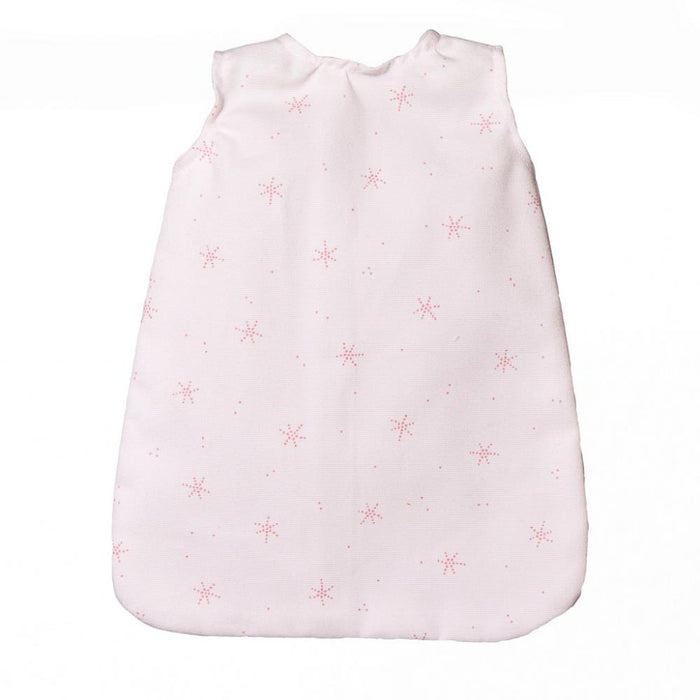 Saco de Dormir para Bonecas Rosa Estrelas 36cm