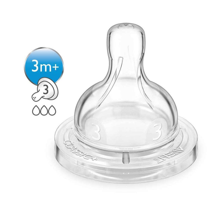 Avent Tetina Classic Fluxo Medio 3 Furos 3 m