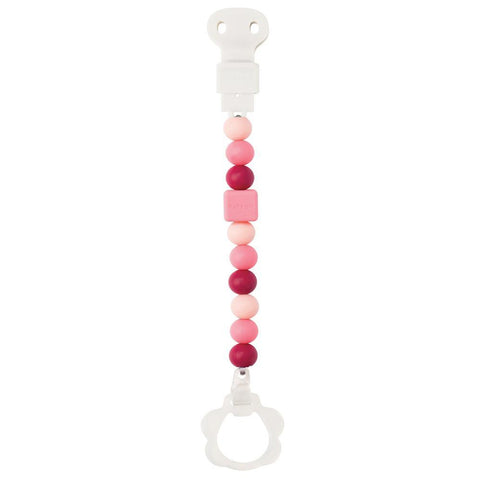 Nattou Pink Silicone Pacifier Chain