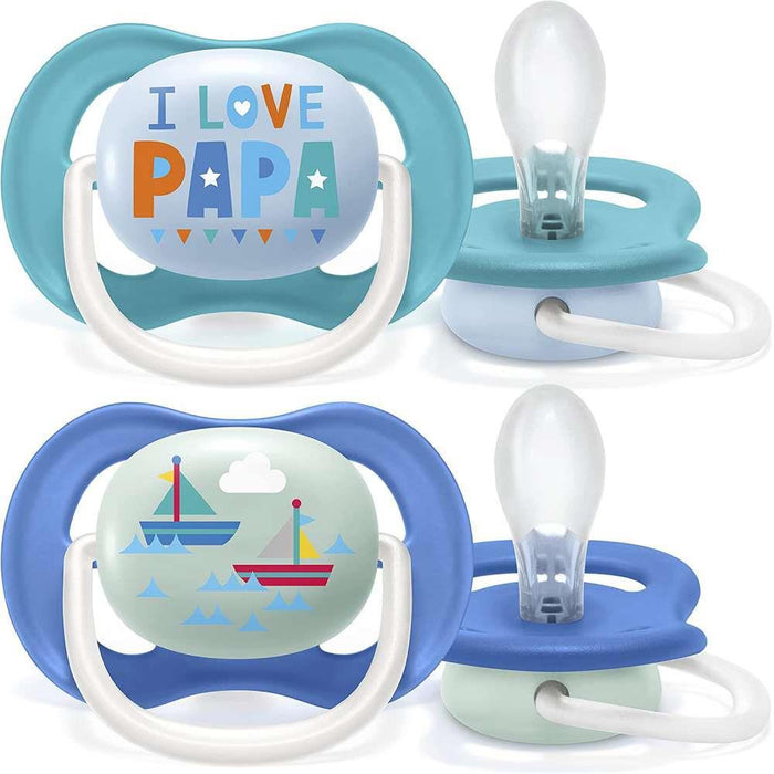 Avent 2 Ultra Air Happy Pacifier 6-18m Boy