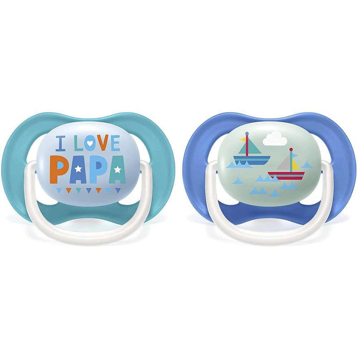 Avent 2 Ultra Air Happy Pacifier 6-18m Boy