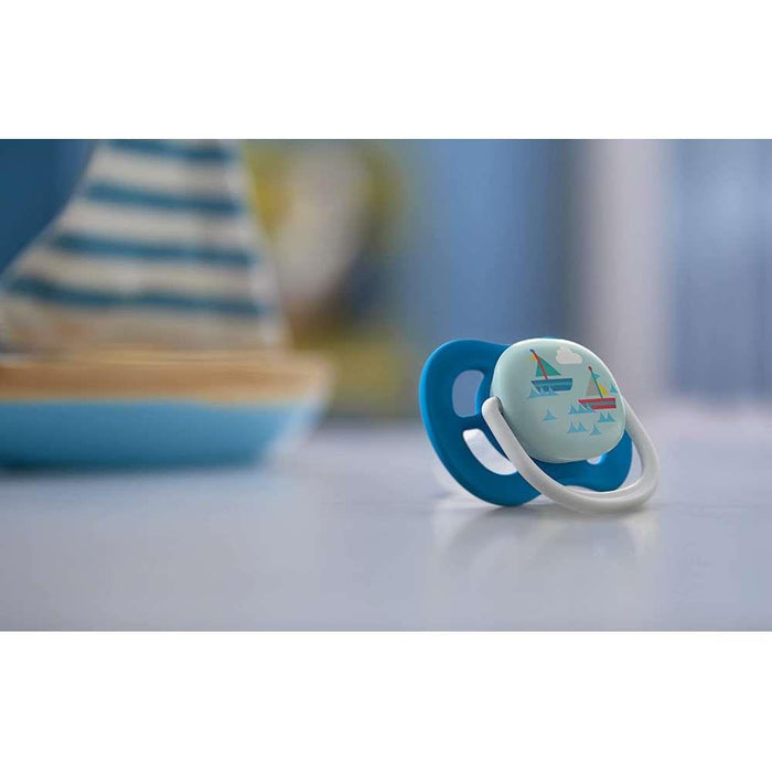 Avent 2 Ultra Air Happy Pacifier 6-18m Boy