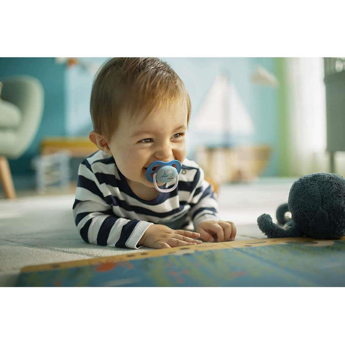 Avent 2 Ultra Air Happy Pacifier 6-18m Boy