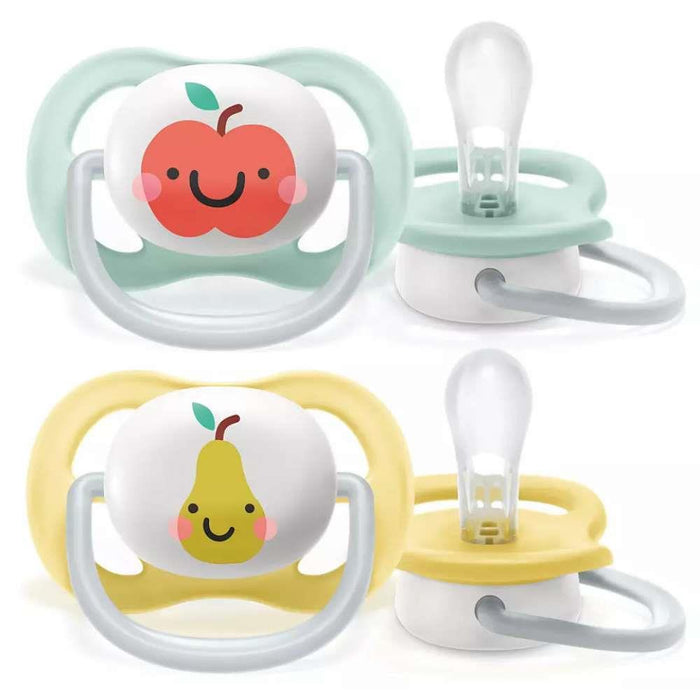 Avent Ultra Air Happy Fruits Pacifier 0-6m 2 Pieces