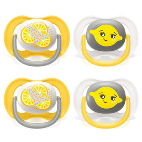 Avent 2 Pacifiers Ultra Air Happy Fruits 6-18m