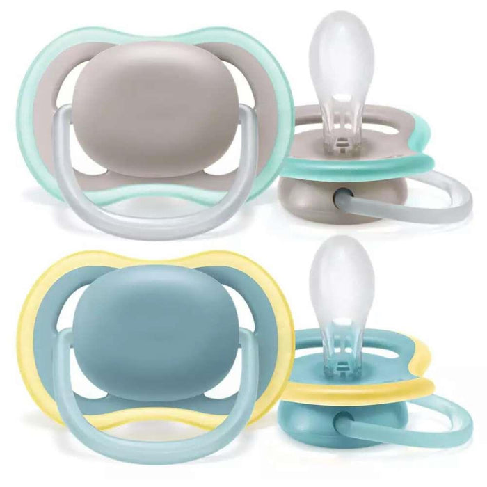 Avent Chupete 2 Ultra Air Gris/Azul +18m