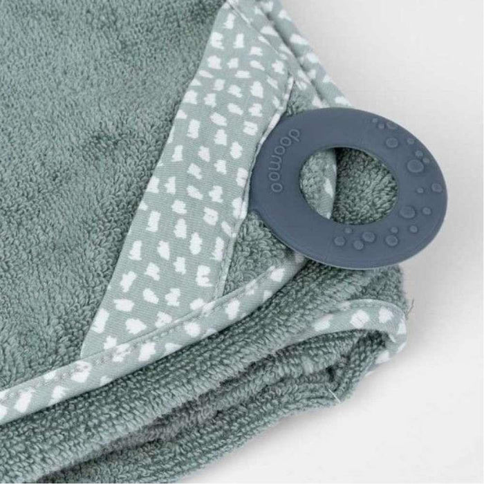 Doomoo Dry´N Play XL Bath Towel with Hood and Green Ring