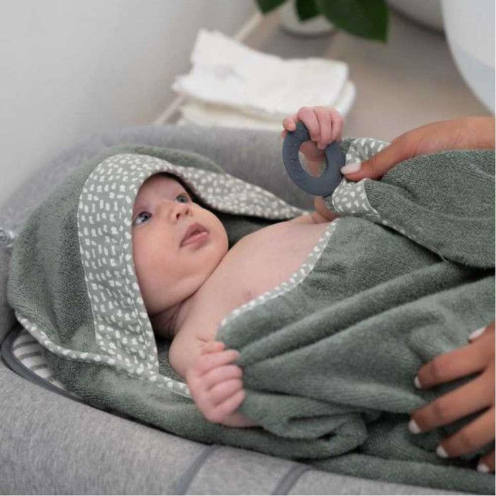 Doomoo Dry´N Play XL Bath Towel with Hood and Green Ring