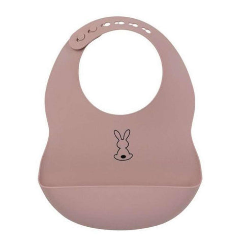 Nattou Old Pink Silicone Bib