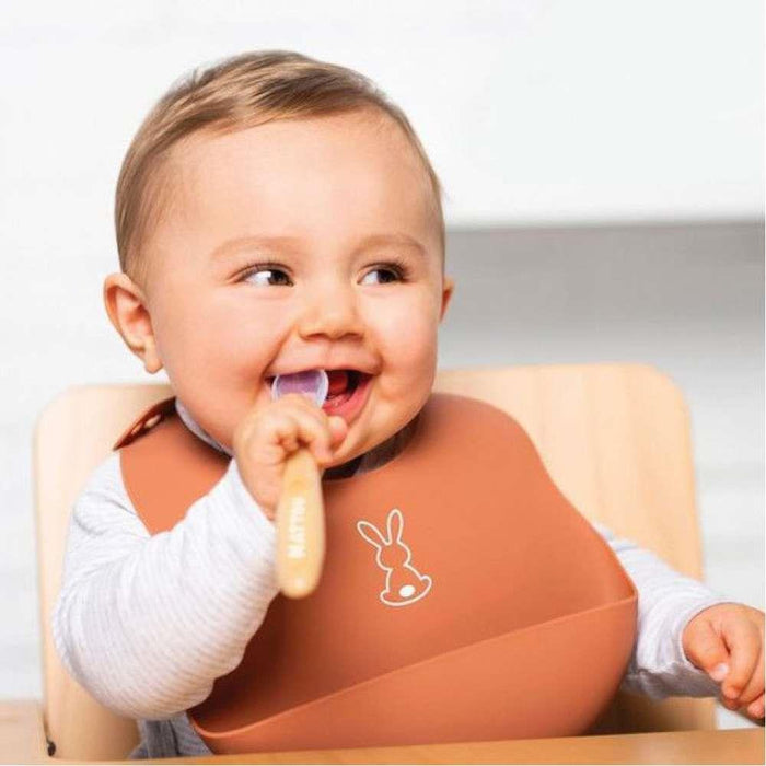 Nattou Terracotta Silicone Bib