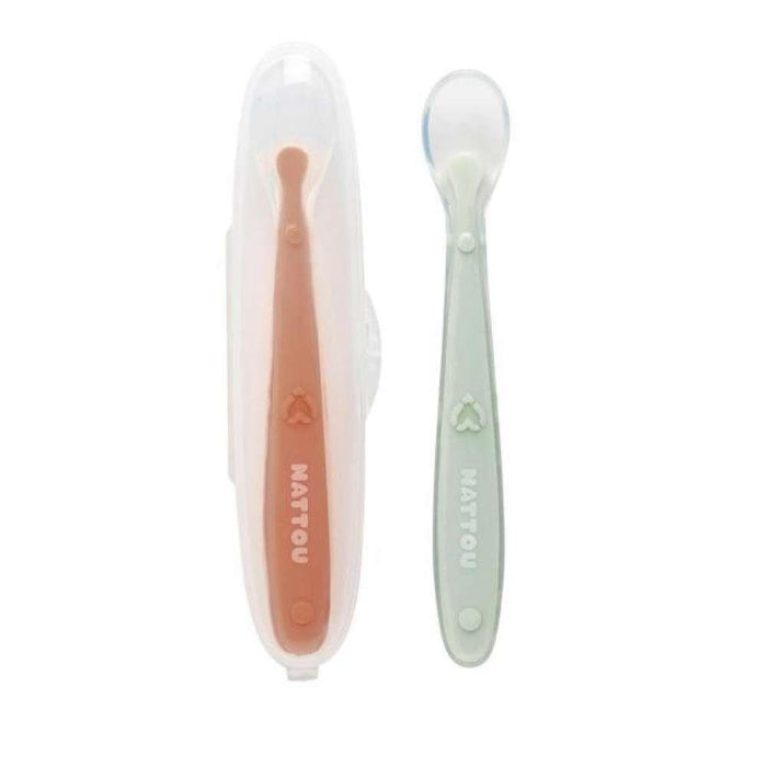 Nattou 2 Silicone Spoons with Box