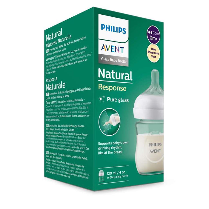 Biberão Natural Response de Vidro 120ml